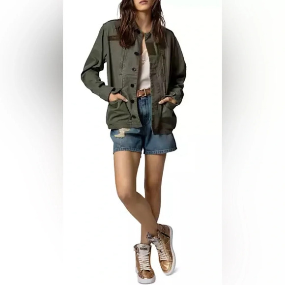 Zadig & Voltaire Kid Patch Military Jacket - Picture 4 of 11